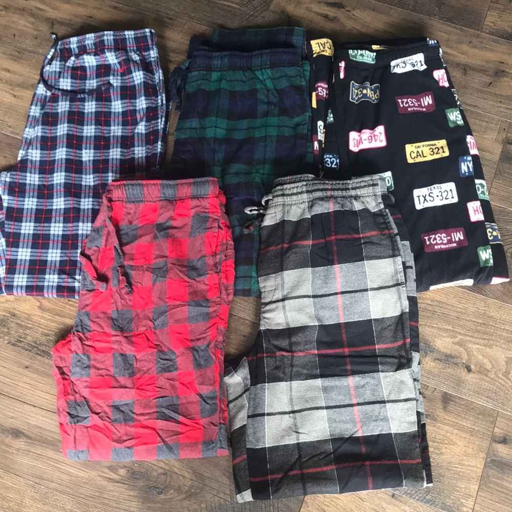Men’s pajama lounge pants fleece flannel Sleep